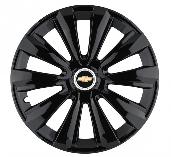 Set 4 Capace Roti, potrivite jantelor de R15, pentru Chevrolet, model delta negru