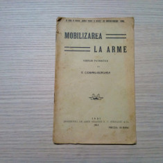 MOBILIZAREA LA ARME - Versuri Patriotice - V. Ciobanu-Boroaea - 1913, 16 p.