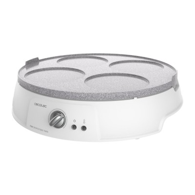 Aparat pentru preparat clatite CECOTEC 8008, placa reversibila,1200W, Diametrul placii 30cm,alb foto