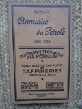 ANNUAIRE OU PETROLE 1933-1934 - ED.MAURIS