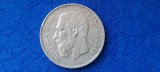 BELGIA 5 FRANCS 1875 AUNC, Europa, Argint