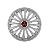 Set 4 capace roti 16 inchi (R16) Dino Gri, Compatibile cu Mitsubishi