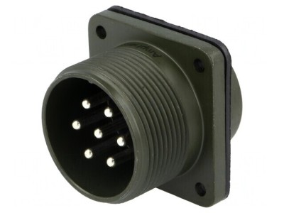Conector circular dimensiune 20 aliaj de aluminiu oliv foto