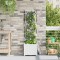 vidaXL Ghiveci de grădină cu trellis Alb 40 x 40 x 143 cm PP 42002904