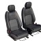 2X NEW OEM FRONT SEATS VENTILATED BLACK LEATHER JAGUAR I-PACE X590 J9D3-14B719