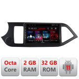 Navigatie dedicata Kia Picanto 2011-2015 D-217 Lenovo Octa Core cu Android Radio Bluetooth Internet GPS WIFI DSP 2+32 GB 4G KI CarStore Technology