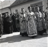 HST A25 Negativ pe celuloid procesiune religioasă greco-catolică Dej anii 1930