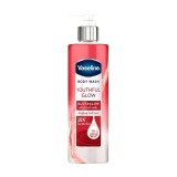 Gel de dus, Vaseline, Glutaglow, Youthful Glow, Curata Delicat, Hidrateaza si Ofera Pielii un Efect de Luminozitate + Aspect mai Tanar, 425ml