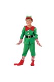 Costum de elf de Crăciun pentru copii, pălărie, cizme, v&acirc;rste 4-7, 150 cm