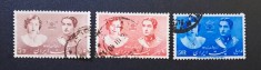Iran (Persia) 1939 - Set 3 Timbre Comemorative &bdquo;Nunta Regala: Prințul Moștenitor Mohammad Reza Pahlavi și Prințesa Fawzia a Egiptului&rdquo; -CLF1
