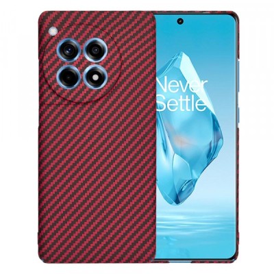 Husa pentru OnePlus 12R, Techsuit, Carbonite FiberShell, Rosie foto