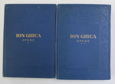 ION GHICA - OPERE , VOLUMELE I - II , 1956 foto