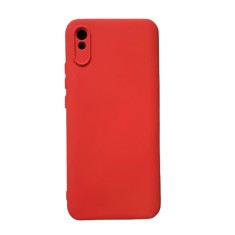 Huse silicon antisoc cu microfibra pentru Xiaomi Redmi 9A 4G Rosu