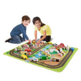 Set de joaca si covoras orasul Melissa and Doug, Melissa &amp; Doug