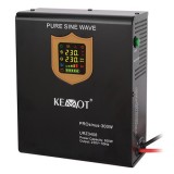 Ups Centrale Termice Sinus Pur 300w 12v Kemot, Afisaj Led, Negru