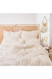 Set de lenjerie de pat din bumbac certificat Oeko-Tex 135x200cm cu pernă 40x80cm, bej de vară