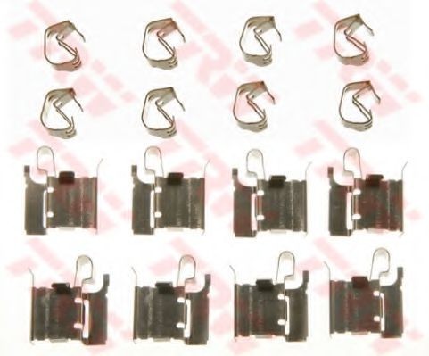 Set accesorii, placute frana TOYOTA AURIS (NRE15, ZZE15, ADE15, ZRE15, NDE15) (2006 - 2012) TRW PFK587