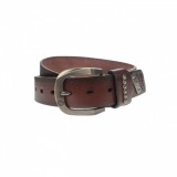 Curea barbati, casual-eleganta, din piele ecologica, latime 3.5 cm, maro - CK177M