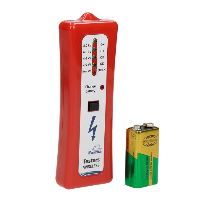 Tester wireless pentru gard electric, 2500 - 8000 V