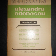 Biblioteca Critica. Alexandru Odobescu interpretat de Tudor Arghezi...