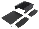 Radiator Aluminiu Negru 50x135mm