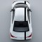 Sticker Auto Dungi Model 2 , Banda Tuning 5 m x 15 cm din Folie Oracal