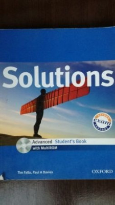 Solutions advanced Student&amp;#039;s Book Oxford foto