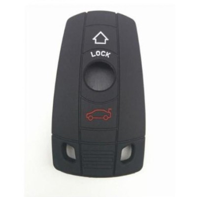 Husa Cheie BMW E60/E90 3 Butoane Silicon Neagra AutoProtect KeyCars foto