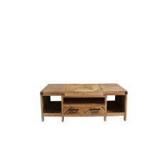 Comoda TV extensibila lemn maro 124,5 x 62 x 45,5 cm