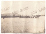 449 - BUZAU Soldiers crossing the river old pc. real Photo (11/8 cm) unused 1916, Necirculata, Fotografie