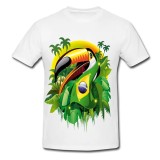 Tricou &quot; Tucan cu steag brazilian &quot;