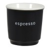 Cana Espresso New Bone, Negru Alb, Capacitate 90ml, Oem