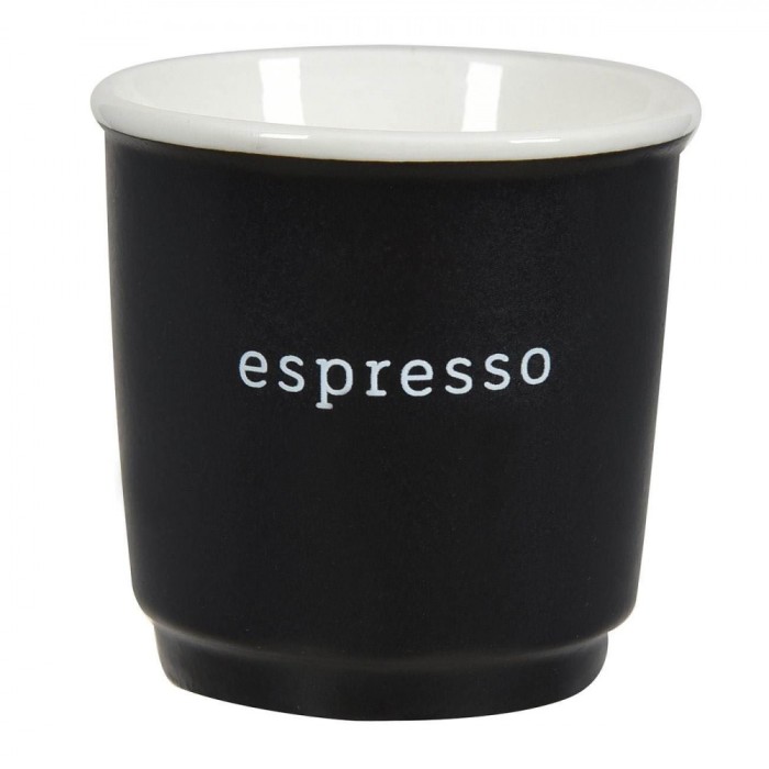Cana Espresso New Bone, Negru Alb, Capacitate 90ml