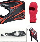 Set casca moto-atv-trotineta-enduro+Ochelari+Manusi+Cagula ,marimi disponibile S,M si L