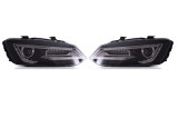 Set faruri tuning VW POLO (6R), 2011-12.2017, dynamic indicator; cu LED indicator; cu LED daytime running light; H7; electrical; negru; fara becuri;