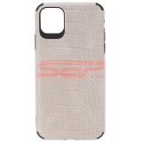 Husa Crocodile Piele TPU Gri Apple iPhone 11 Pro Max