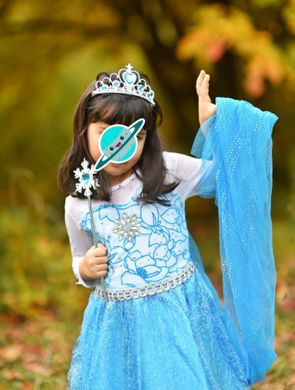 Rochie rochita printesa Elsa Frozen NOUA (cu eticheta) 4,5,6,7,8,9 ani, 5-6  ani, Turcoaz | Okazii.ro