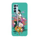 Husa compatibila cu Oppo A72, Viceversa, model Adventure time splash art, Silicon, TPU, Transparent, Carcasa