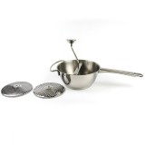 Cumpara ieftin Dispozitiv Pasat Legume Fructe Inox, 3 Site Piure, Sosuri, Mancare Bebe, Ergonomic, Usor de Curatat, Universal