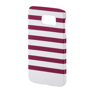 Carcasa Stripes Samsung Galaxy S6 Hama, Magenta/Alb foto