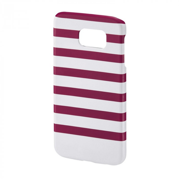 Carcasa Stripes Samsung Galaxy S6 Hama, Magenta/Alb