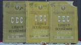 3 CARNETE CEC EXPIRATE, EMISE IN ANII 1971, 1972 SI 1978., Romania de la 1950