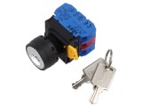 Comutator rotativ cu cheie 22mm - Set de 2 NC NO x2