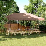 Cort de petrecere pliabil Pop-Up, 580x292x315 cm, maro GartenMobel Dekor, vidaXL