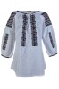 Bluza tip ie dama R24D, alb crystal/negru , marimea S