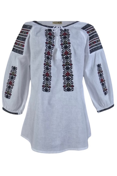 Bluza tip ie dama R24D, alb crystal/negru , marimea S