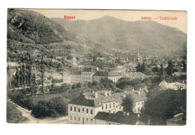 Brasov 1912 - Vedere de sus, ilustrata circulata foto