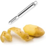 Curatator cartofi inox, 19 cm, argintiu, ergonomic