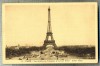 AD 520 C. P. VECHE - PARIS - LES JARDINS DU TROCADERO ET LA TOUR EIFFEL -FRANTA, Circulata, Printata