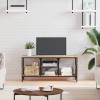 VidaXL Comodă TV, stejar sonoma, 100x35x45 cm, lemn prelucrat &amp; fier 831799